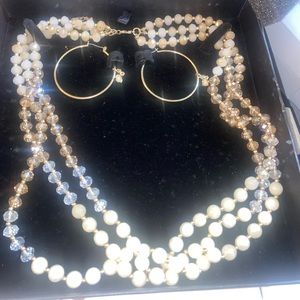 Jardin Necklace And Earrings